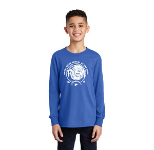 Royal Oaks School of the Arts Spirit Wear 2024-25-Youth Unisex Port & Co Long Sleeve Shirt Circle Logo