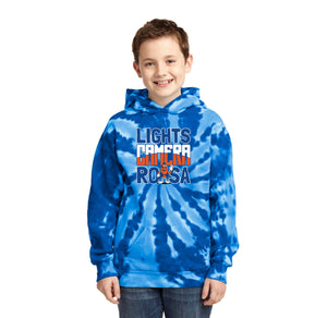 Royal Oaks-Youth Port & Co Tie-Dye Pullover Hooded Sweatshirt Camera Logo