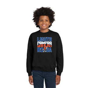 Royal Oaks-Youth Unisex Crewneck Sweatshirt Camera Logo