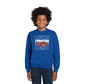 Royal Oaks-Youth Unisex Crewneck Sweatshirt Camera Logo