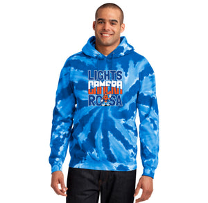 Royal Oaks-Adult Unisex Tie-Dye Pullover Hooded Sweatshirt Camera Logo