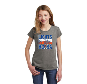 Royal Oaks-Girls Youth Premium Tee Camera Logo