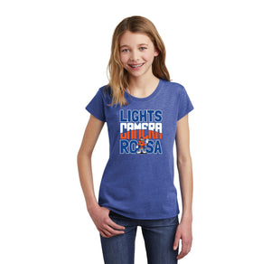 Royal Oaks-Girls Youth Premium Tee Camera Logo