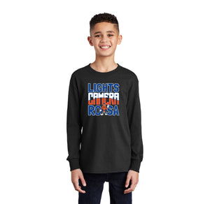 Royal Oaks-Youth Unisex Port & Co Long Sleeve Shirt Camera Logo