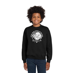 Royal Oaks School of the Arts Spirit Wear 2024-25-Youth Unisex Crewneck Sweatshirt Circle Logo