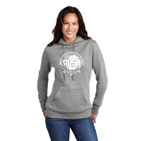 Royal Oaks-Ladies Core Fleece Pullover Hooded Sweatshirt Circle Logo