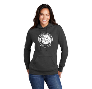 Royal Oaks-Ladies Core Fleece Pullover Hooded Sweatshirt Circle Logo