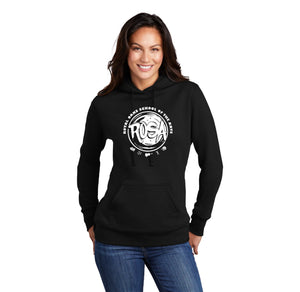 Royal Oaks-Ladies Core Fleece Pullover Hooded Sweatshirt Circle Logo