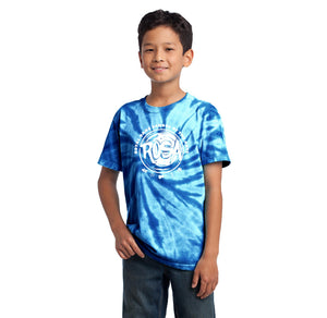 Royal Oaks School of the Arts Spirit Wear 2024-25-Youth Unisex Tie-Dye Shirt Circle Logo