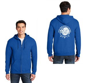 Royal Oaks-Adult Unisex Full-Zip Hooded Sweatshirt Circle Logo