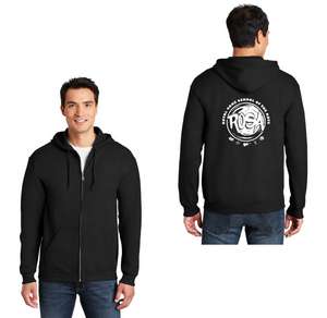 Royal Oaks-Adult Unisex Full-Zip Hooded Sweatshirt Circle Logo