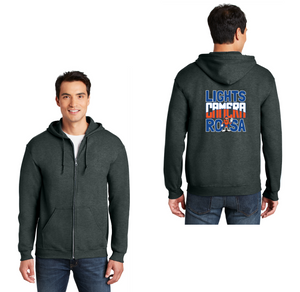 Royal Oaks-Adult Unisex Full-Zip Hooded Sweatshirt Camera Logo