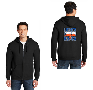 Royal Oaks-Adult Unisex Full-Zip Hooded Sweatshirt Camera Logo