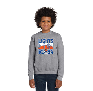 Royal Oaks-Youth Unisex Crewneck Sweatshirt Camera Logo