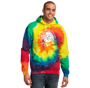 Royal Oaks-Adult Unisex Tie-Dye Pullover Hooded Sweatshirt Circle Logo