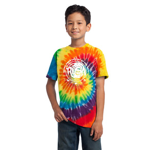 Royal Oaks School of the Arts Spirit Wear 2024-25-Youth Unisex Tie-Dye Shirt Circle Logo