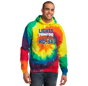 Royal Oaks-Adult Unisex Tie-Dye Pullover Hooded Sweatshirt Camera Logo