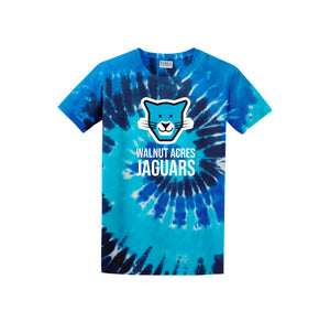 WAES-Adult Unisex Tie-Dye Shirt On-Demand Jaguar Face Logo