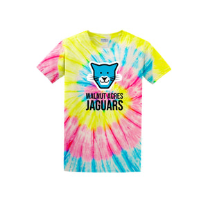 WAES-Adult Unisex Tie-Dye Shirt On-Demand Jaguar Face Logo