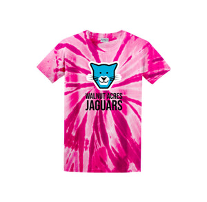 WAES-Adult Unisex Tie-Dye Shirt On-Demand Jaguar Face Logo