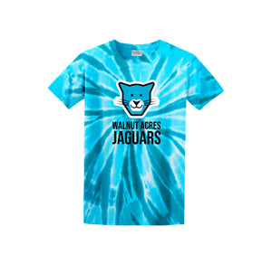 WAES-Adult Unisex Tie-Dye Shirt On-Demand Jaguar Face Logo