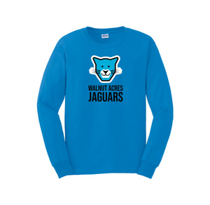 WAES-Adult Unisex Long Sleeve Tee On-Demand Jaguar Face Logo