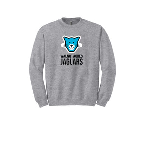 WAES-Adult Unisex Crewneck Sweatshirt On-Demand Jaguar Face Logo