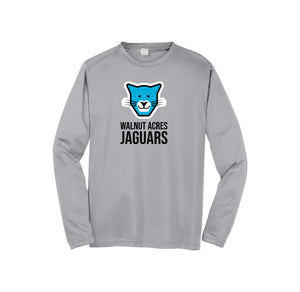 WAES-Adult Unisex Dri-Fit Long Sleeve Tee On-Demand Jaguar Face Logo