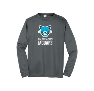 WAES-Adult Unisex Dri-Fit Long Sleeve Tee On-Demand Jaguar Face Logo