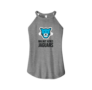 WAES-Womens Premium Perfect Tri Rocker Tank On-Demand Jaguar Face Logo