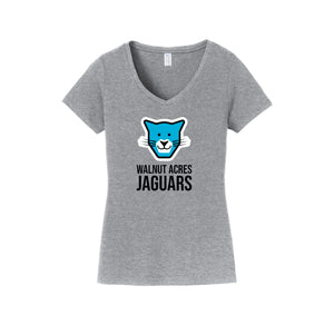 WAES-Womens Fan Favorite V-Neck Tee On-Demand Jaguar Face Logo