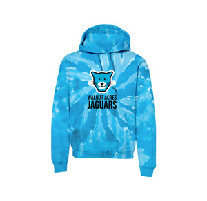 WAES-Adult Unisex Tie-Dye Pullover Hooded Sweatshirt On-Demand Jaguar Face Logo