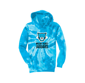 WAES-Youth Tie-Dye Pullover Hooded Sweatshirt On-Demand Jaguar Face Logo