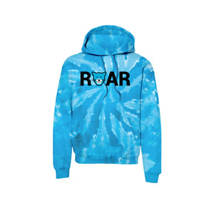 WAES-Adult Unisex Tie-Dye Pullover Hooded Sweatshirt On-Demand Roar Logo