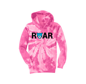 WAES-Youth Tie-Dye Pullover Hooded Sweatshirt On-Demand Roar Logo