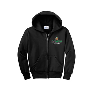 Gomes-Youth Unisex Port & Co Full-Zip Hooded Sweatshirt On-Demand Classic Logo