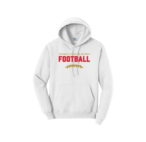 CCA-Adult Unisex Port & Co Core Fleece Pullover Hooded Sweatshirt On-Demand Football