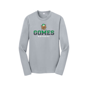 Gomes Elementary Spirit Wear 2024-2025 On Demand-Youth Unisex Dri-Fit Long Sleeve Tee On-Demand Classic Logo