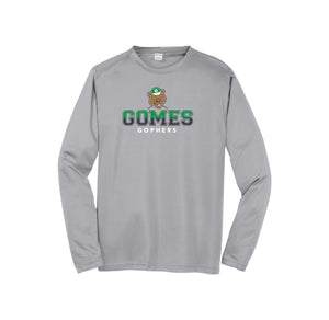 Gomes-Adult Unisex Dri-Fit Long Sleeve Tee On-Demand Classic Logo