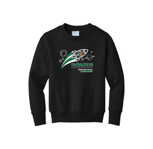 Gomes-Youth Unisex Port & Co Crewneck Sweatshirt On-Demand Rocket Logo