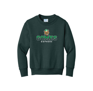 Gomes-Youth Unisex Port & Co Crewneck Sweatshirt On-Demand Classic Logo