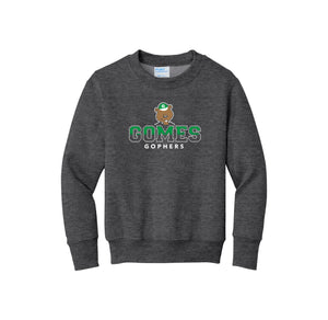 Gomes-Youth Unisex Port & Co Crewneck Sweatshirt On-Demand Classic Logo