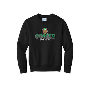 Gomes-Youth Unisex Port & Co Crewneck Sweatshirt On-Demand Classic Logo