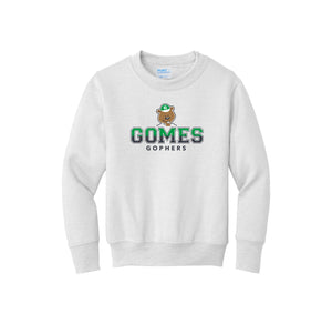 Gomes-Youth Unisex Port & Co Crewneck Sweatshirt On-Demand Classic Logo