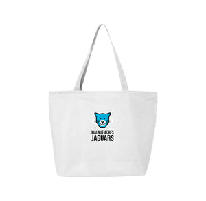 WAES-Q-Tees Canvas Zippered Tote On-Demand Jaguar Face Logo