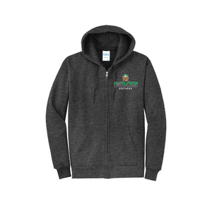 Gomes Elementary Spirit Wear 2024-2025 On Demand-Adult Unisex Port & Co Core Fleece Full-Zip Hooded Sweatshirt On-Demand Classic Logo