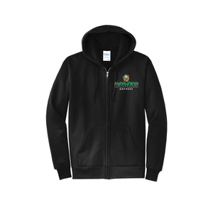 Gomes Elementary Spirit Wear 2024-2025 On Demand-Adult Unisex Port & Co Core Fleece Full-Zip Hooded Sweatshirt On-Demand Classic Logo