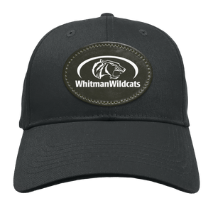 Whitman Middle School On Demand-BX020 Structured Twill Cap - Oval Patch - White Logo