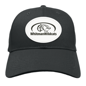 Whitman Middle School On Demand-BX020 Structured Twill Cap - Oval Patch - Black Logo