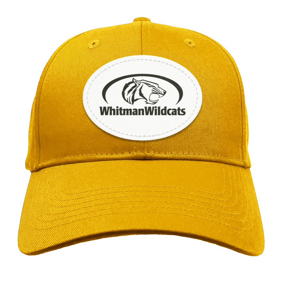 Whitman Middle School On Demand-BX020 Structured Twill Cap - Oval Patch - Black Logo